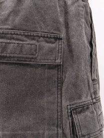 DRKSHDW Men's Cotton Double Cargo Jumbo Beas Trousers GRAVEL
