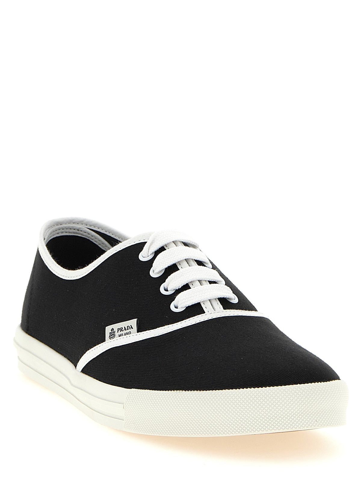 PRADA Cotton Drill Sneakers Black