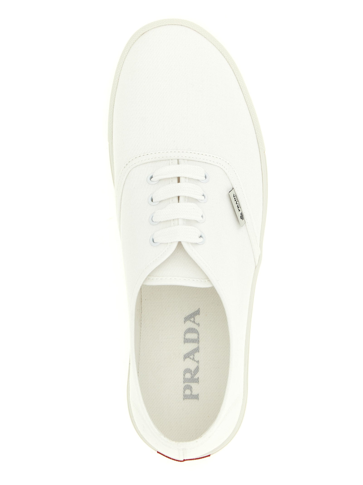 PRADA Cotton Drill Sneakers White
