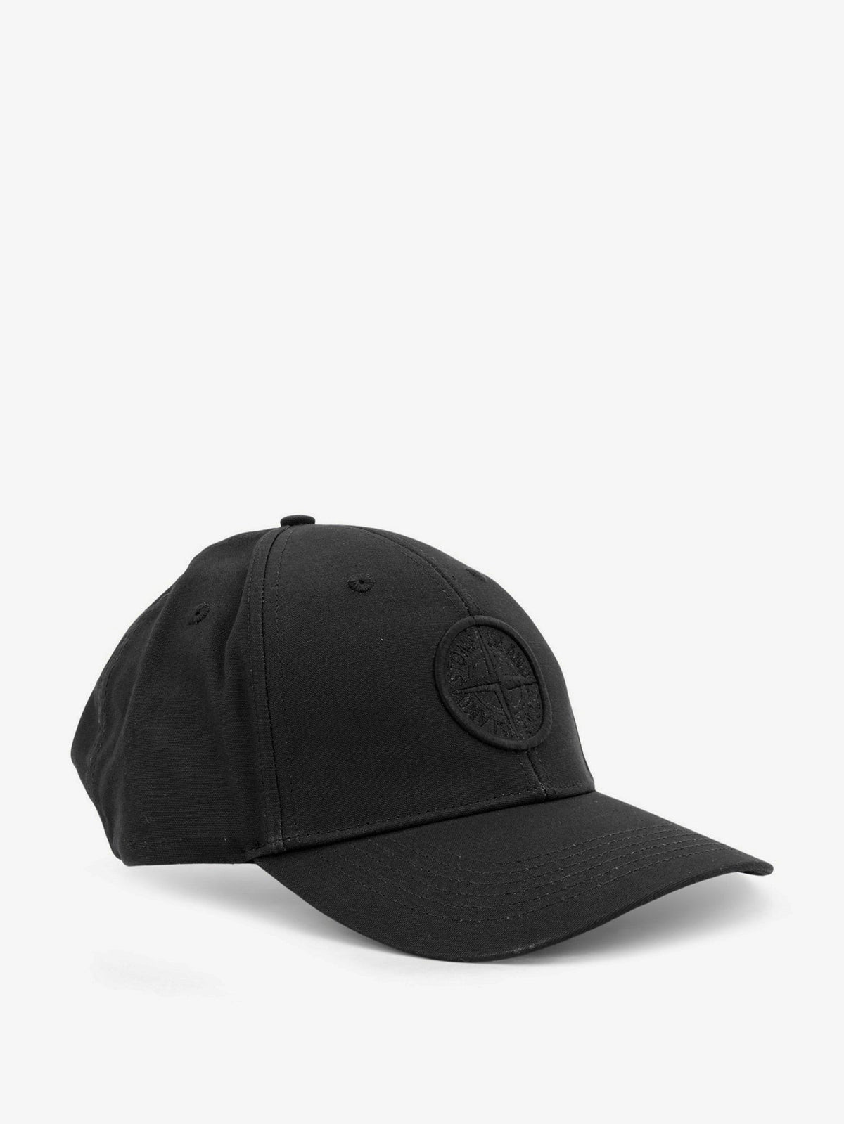 Stone Island Men's Cotton Hat Black, view 2