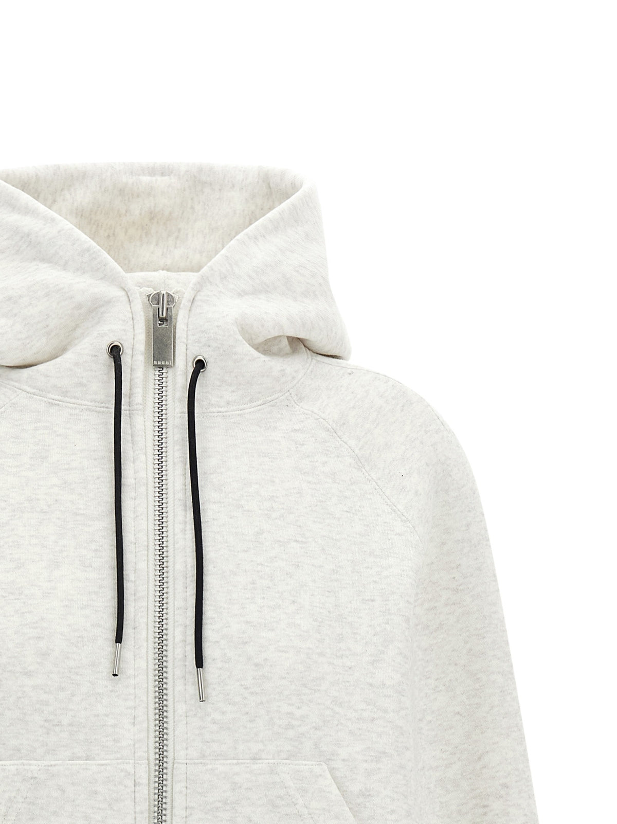 Sacai Cotton Hoodie White