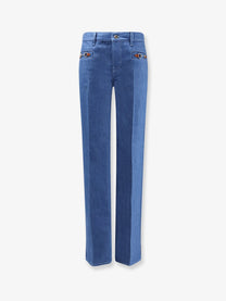 Gucci Women's Morsetto Jeans Blue