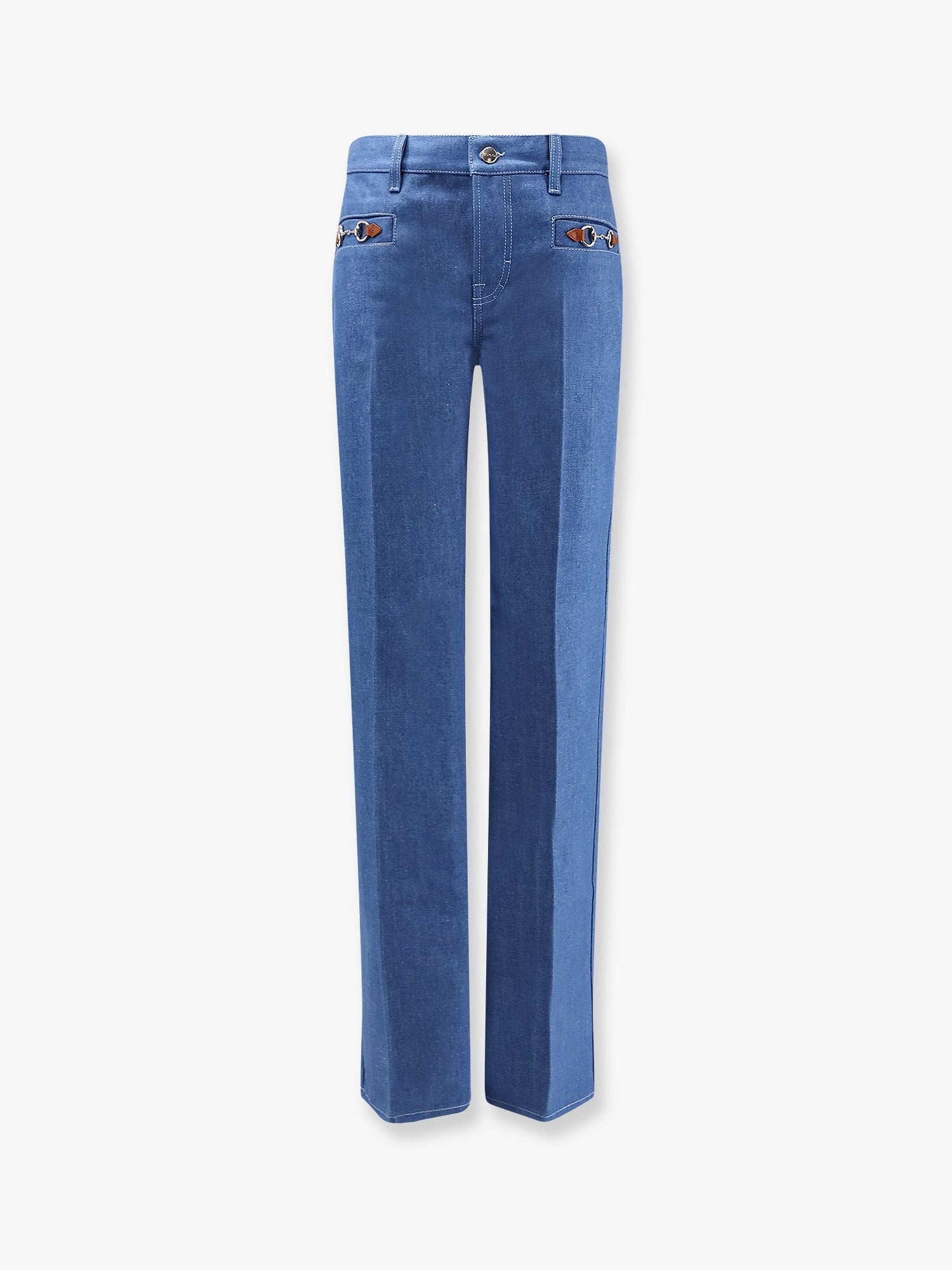Gucci Women's Morsetto Jeans Blue