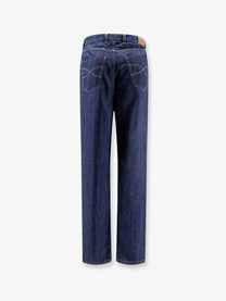 Brunello Cucinelli Men's Denim Pants Blue