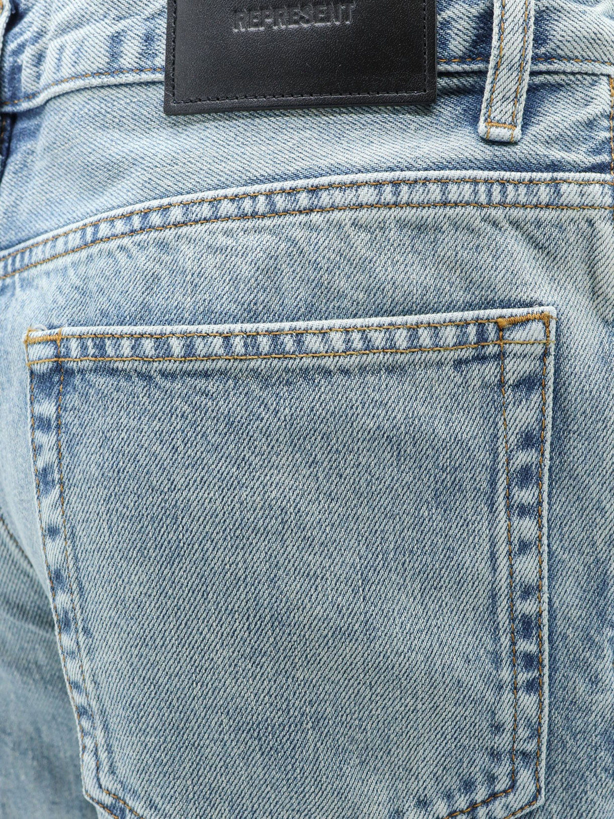 Represent Men's Cotton Jeans Blue