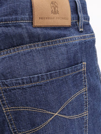 Brunello Cucinelli Men's Denim Pants Blue