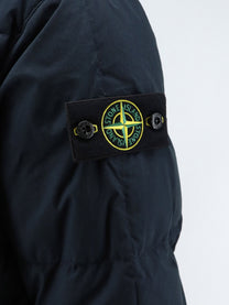 Stone Island Men's Cotton Nylon Tela Down Jacket Blue