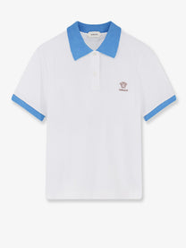 Versace Women's Medusa Polo Shirt Blue