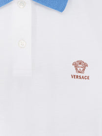 Versace Women's Medusa Polo Shirt Blue