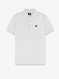 Fendi Men's Cotton Polo Shirt White