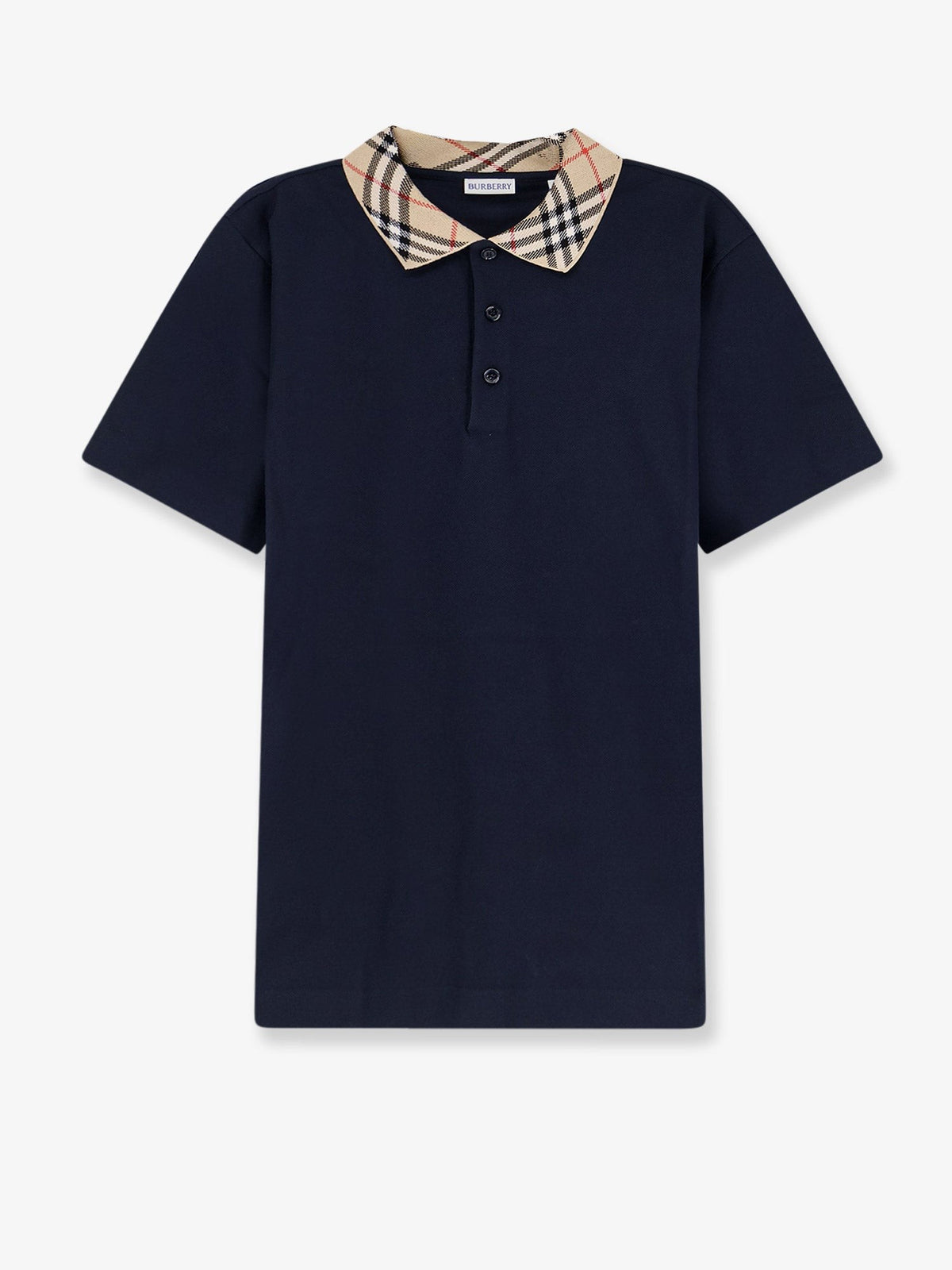 Burberry Men's Cotton Polo Shirt Blue