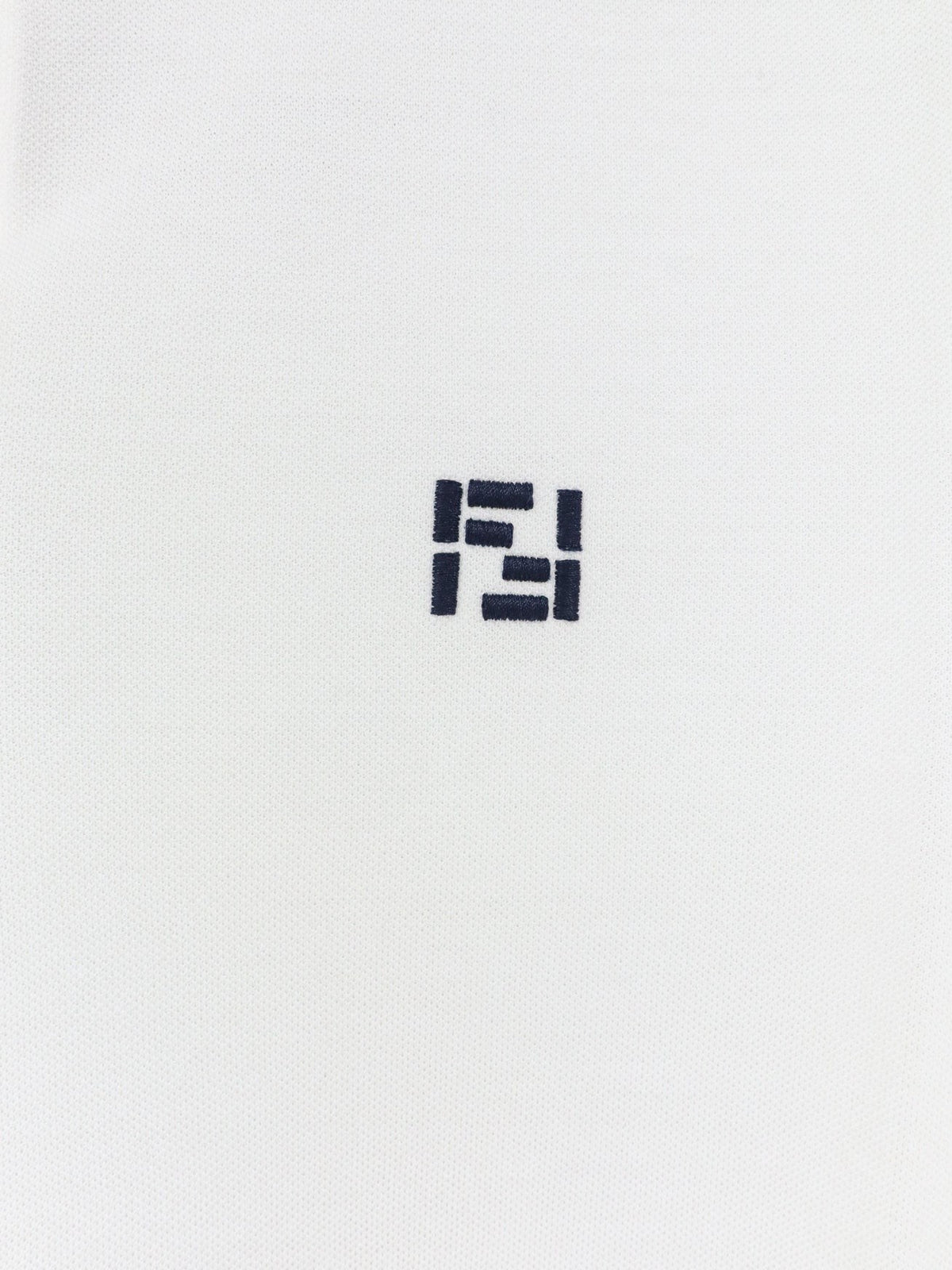 Fendi Men's Cotton Polo Shirt White