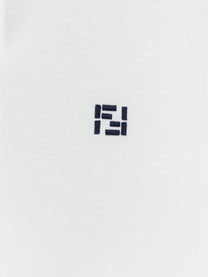 Fendi Men's Cotton Polo Shirt White