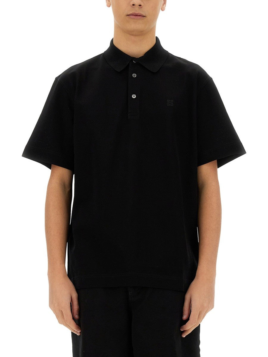 Givenchy Men's Cotton Polo Black