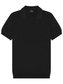 Drumohr Men's Cotton Polo Black