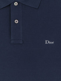 Dior Men's Cotton Polo Blue