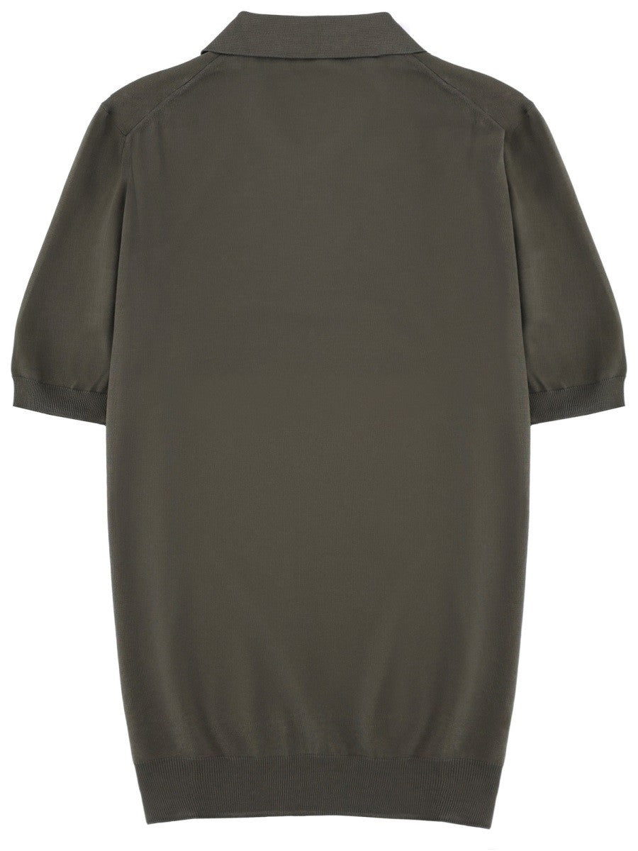 Fay Men's Cotton Polo Green