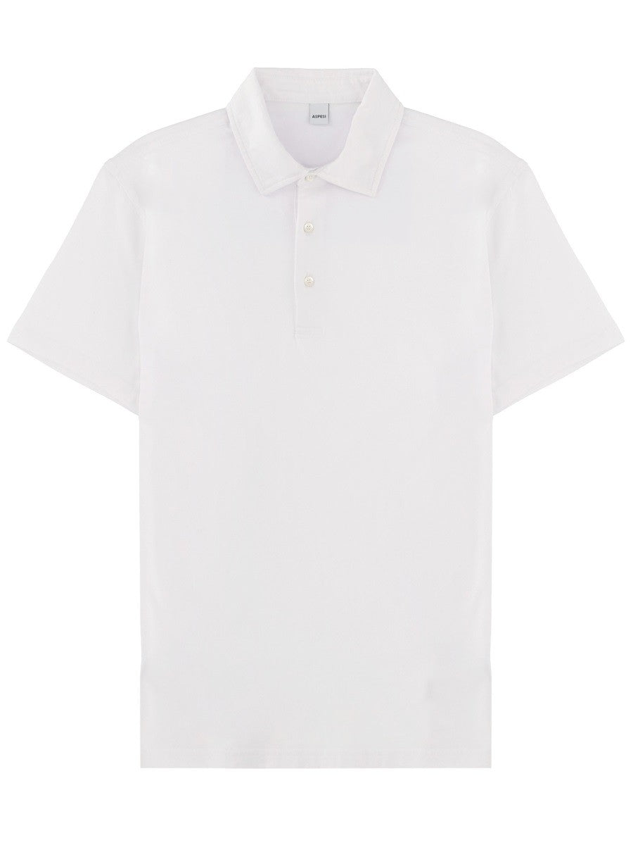ASPESI Men's Cotton Polo White