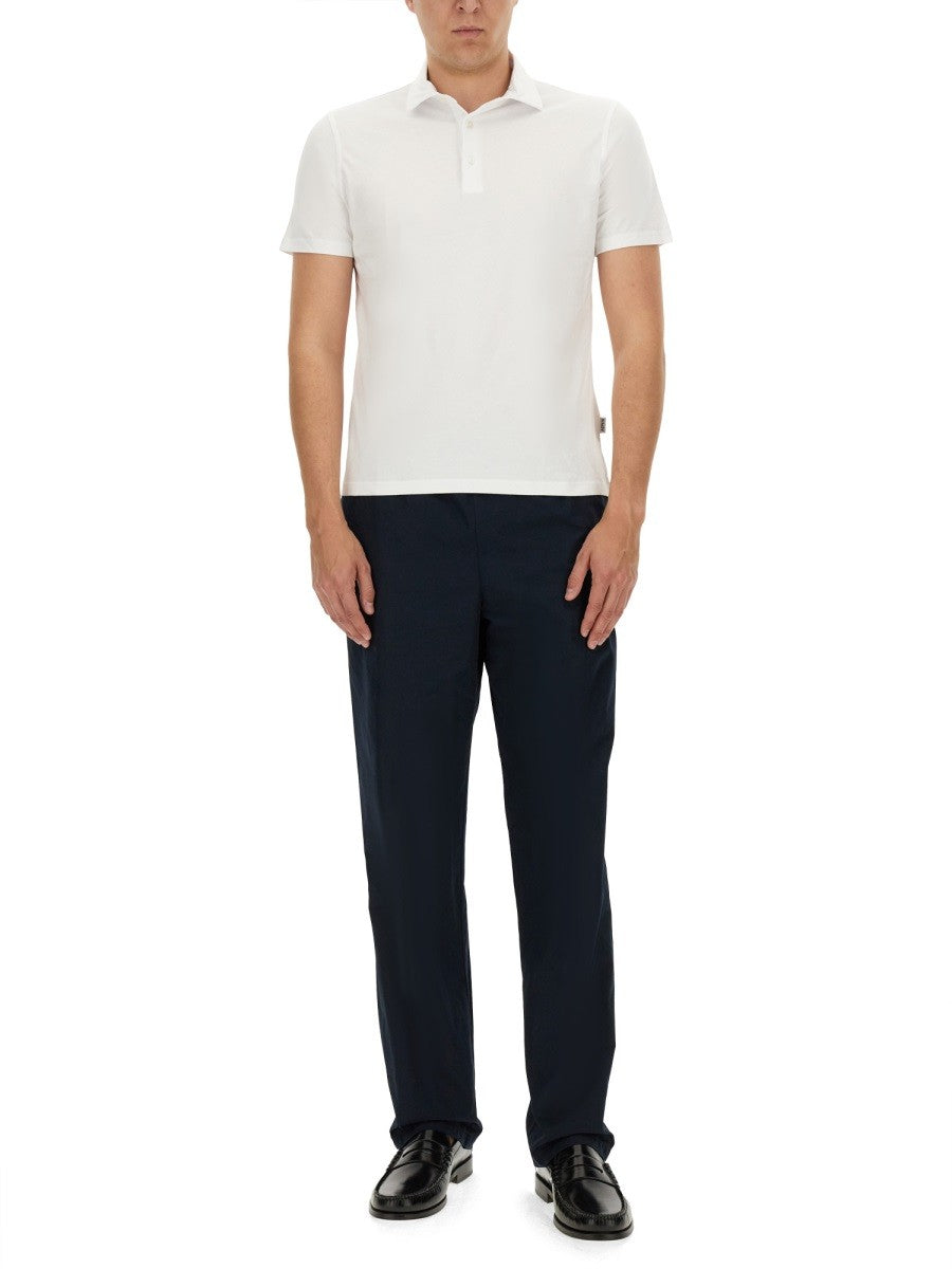 ASPESI Men's Cotton Polo White