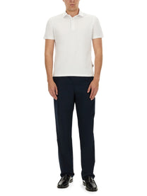 ASPESI Men's Cotton Polo White
