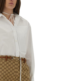 Gucci Women's Cotton Poplin Shirt White