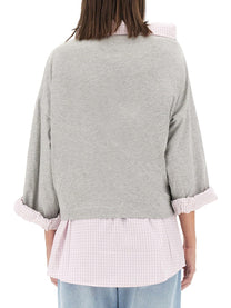 Dries Van Noten Women's Cotton Shirt Sweatshirt Grey