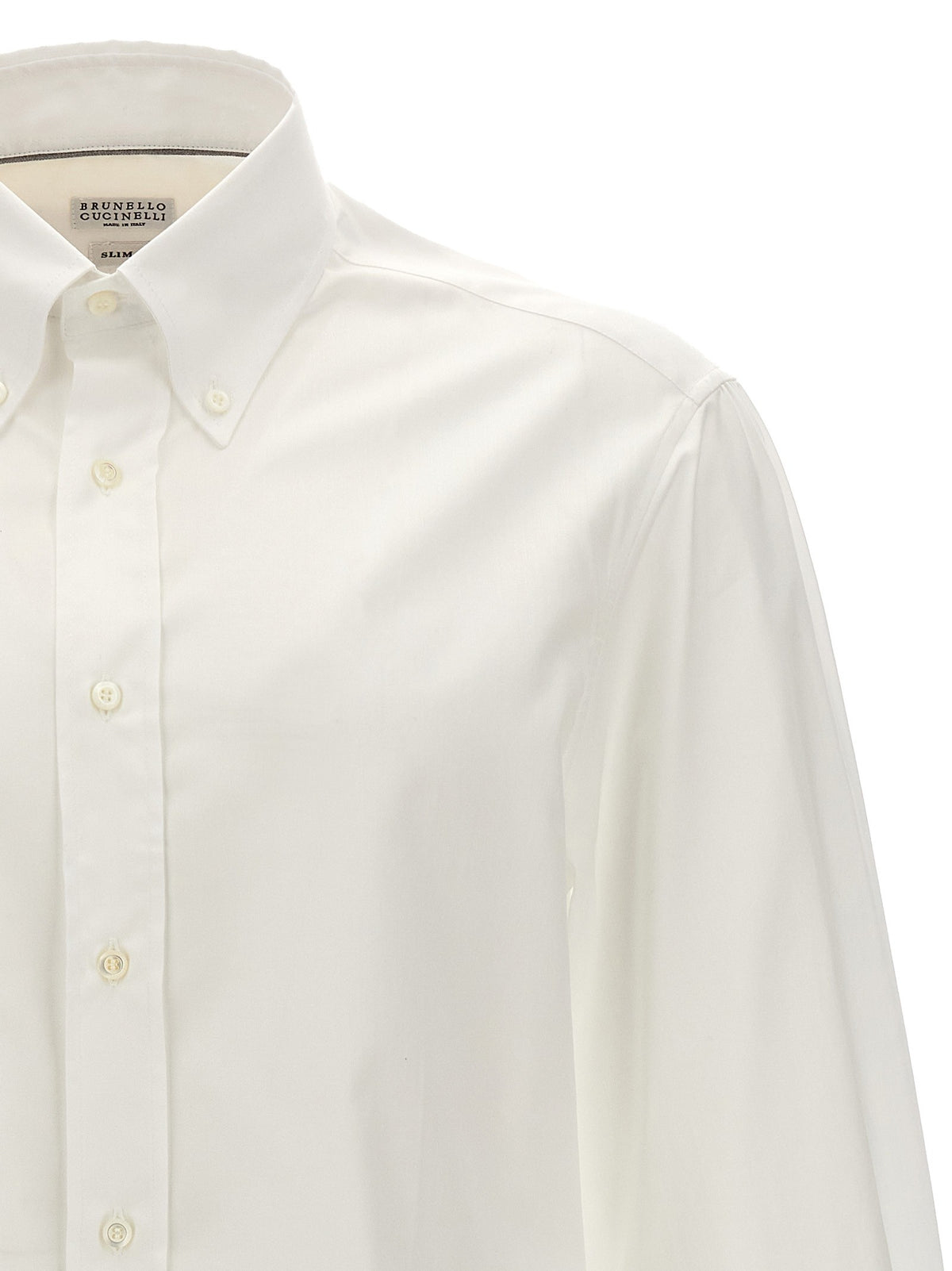 Brunello Cucinelli Cotton Shirt White