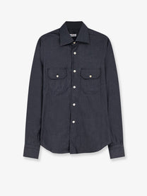 Kiton Men's Cotton Shirt Black