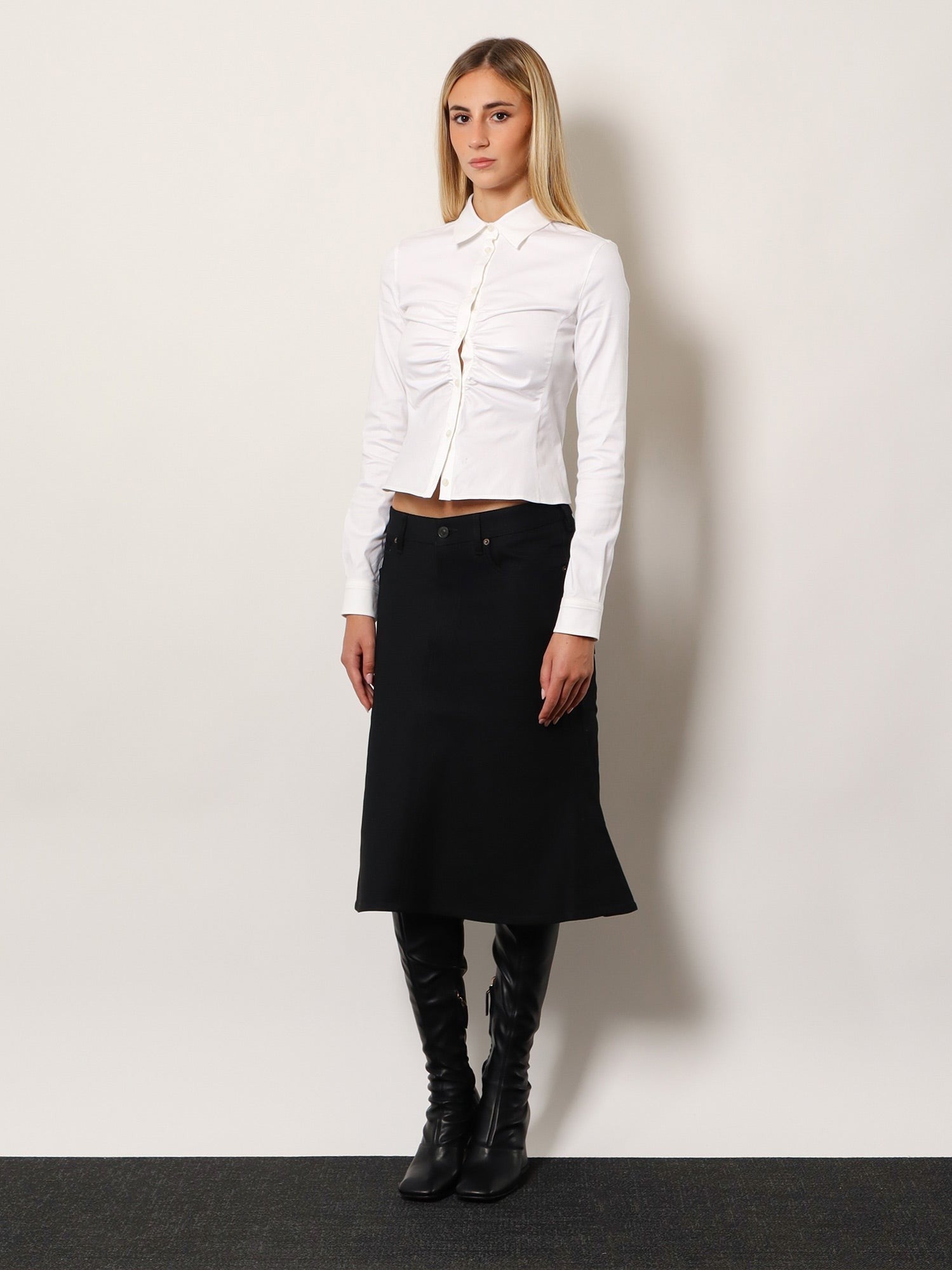 Balenciaga Women's Curling Shirt White