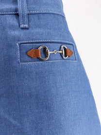 Gucci Women's Morsetto Shorts Blue