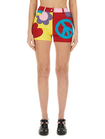 Moschino Jeans Women's Cotton Shorts Multicolor