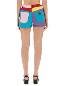 Moschino Jeans Women's Cotton Shorts Multicolor