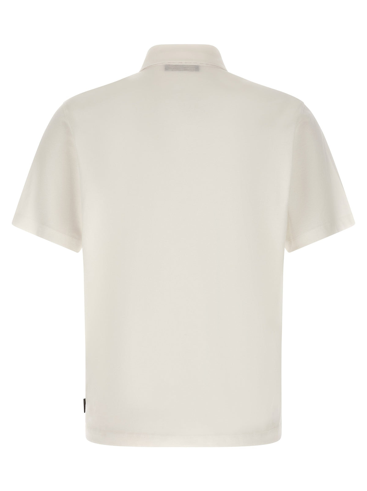 Zanone Cotton Silk Polo Shirt White
