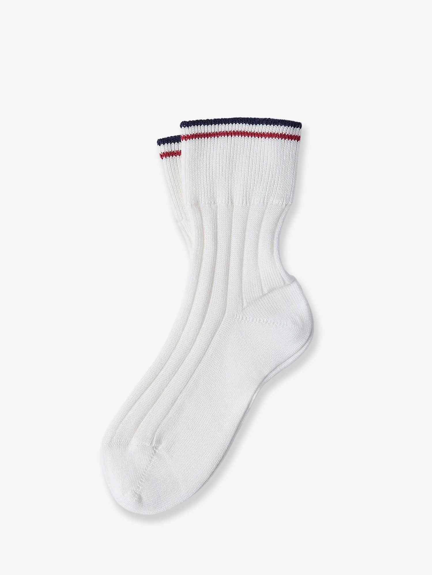 Brunello Cucinelli Women's Striped Socks Active Line White