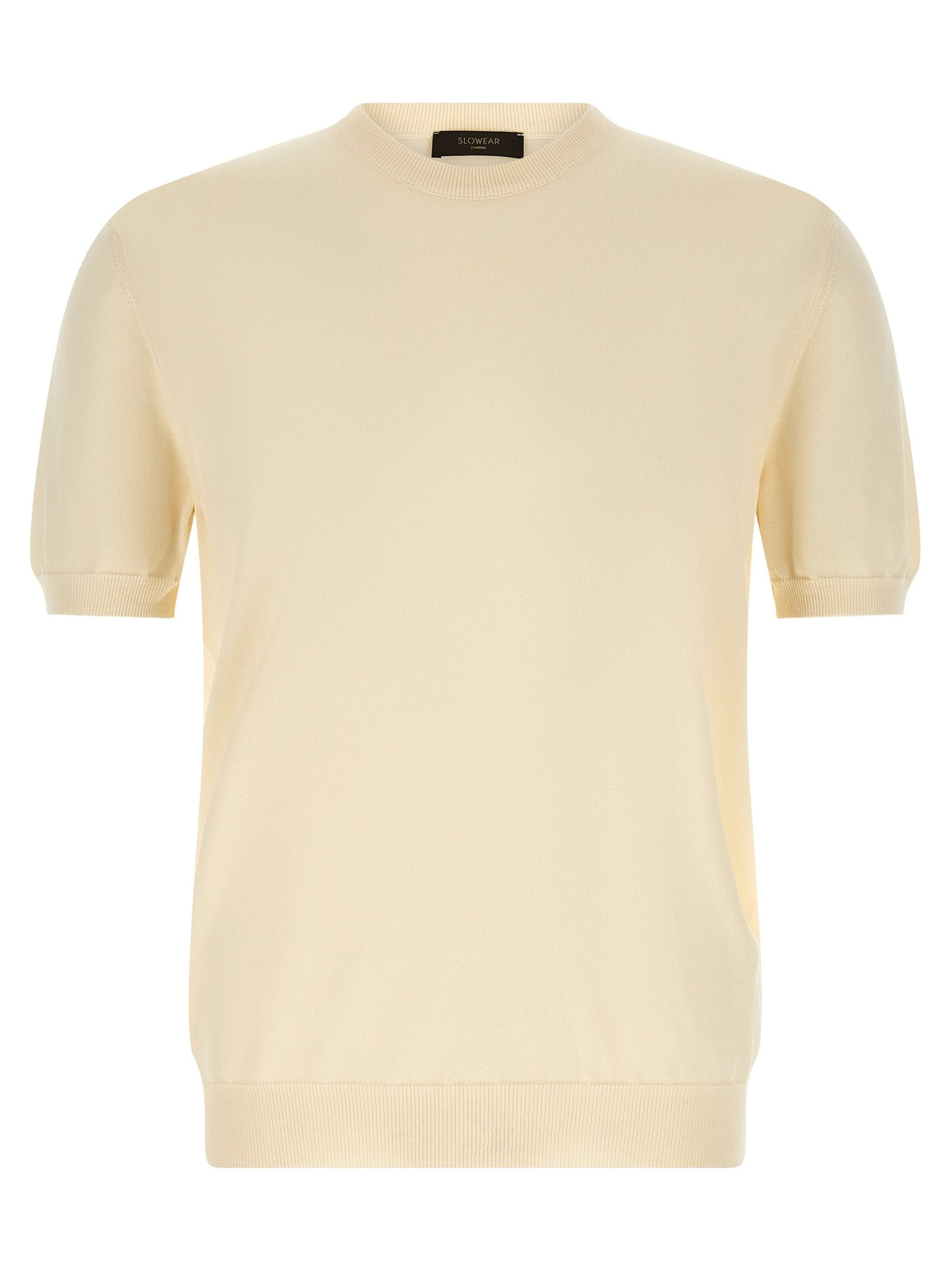 Zanone Cotton Sweater Beige