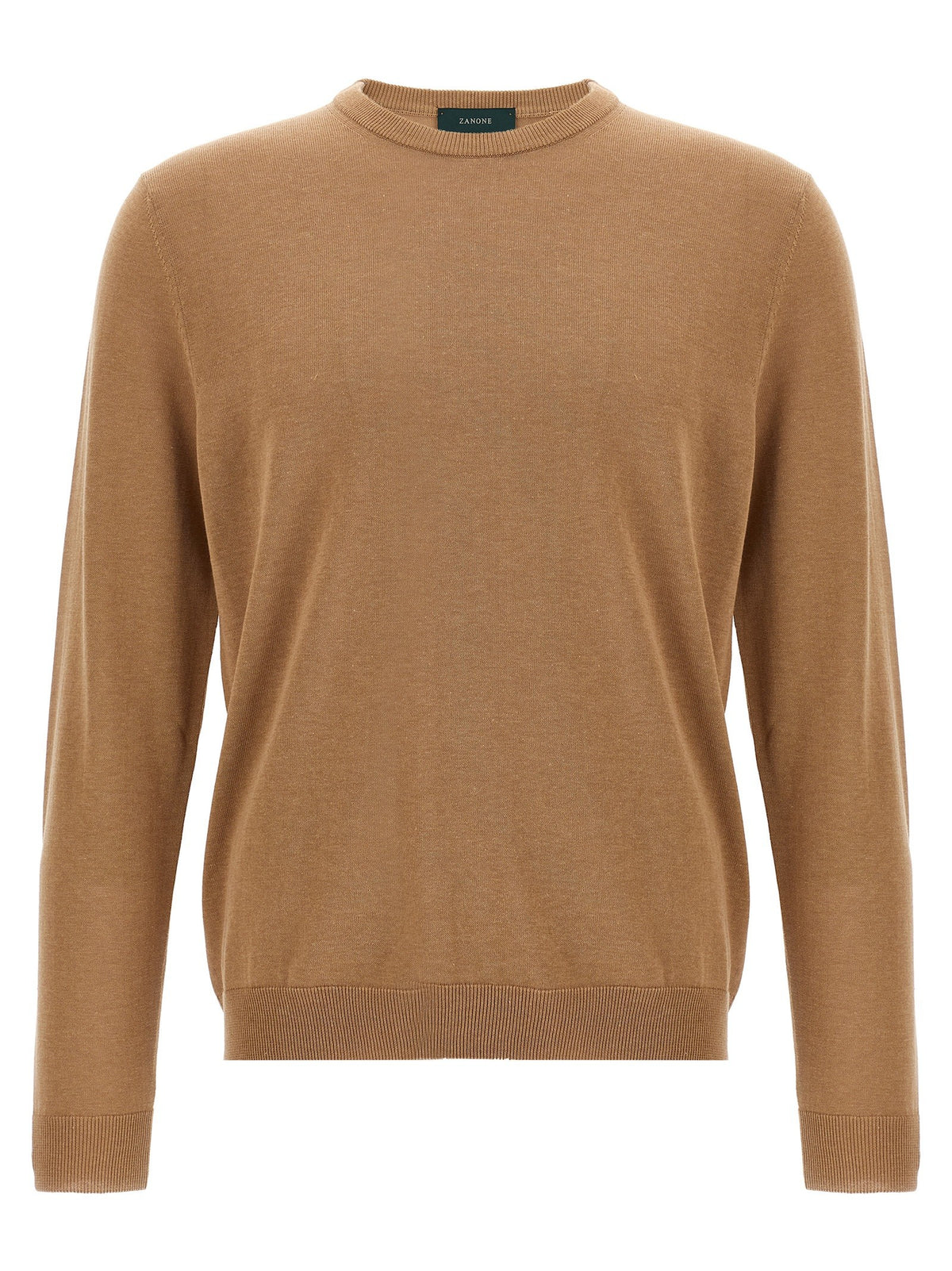 Zanone Cotton Sweater Beige