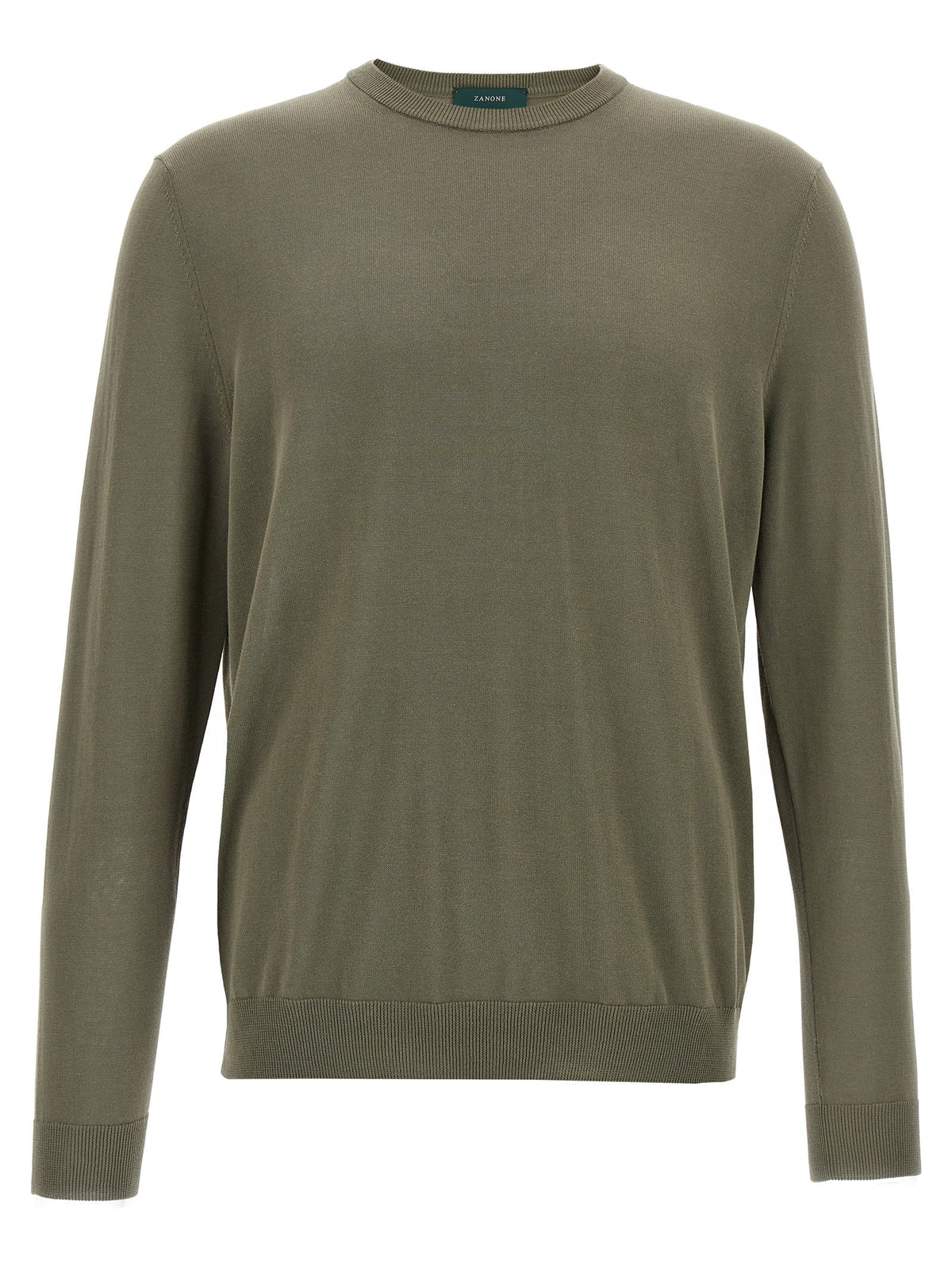 Zanone Cotton Sweater Green