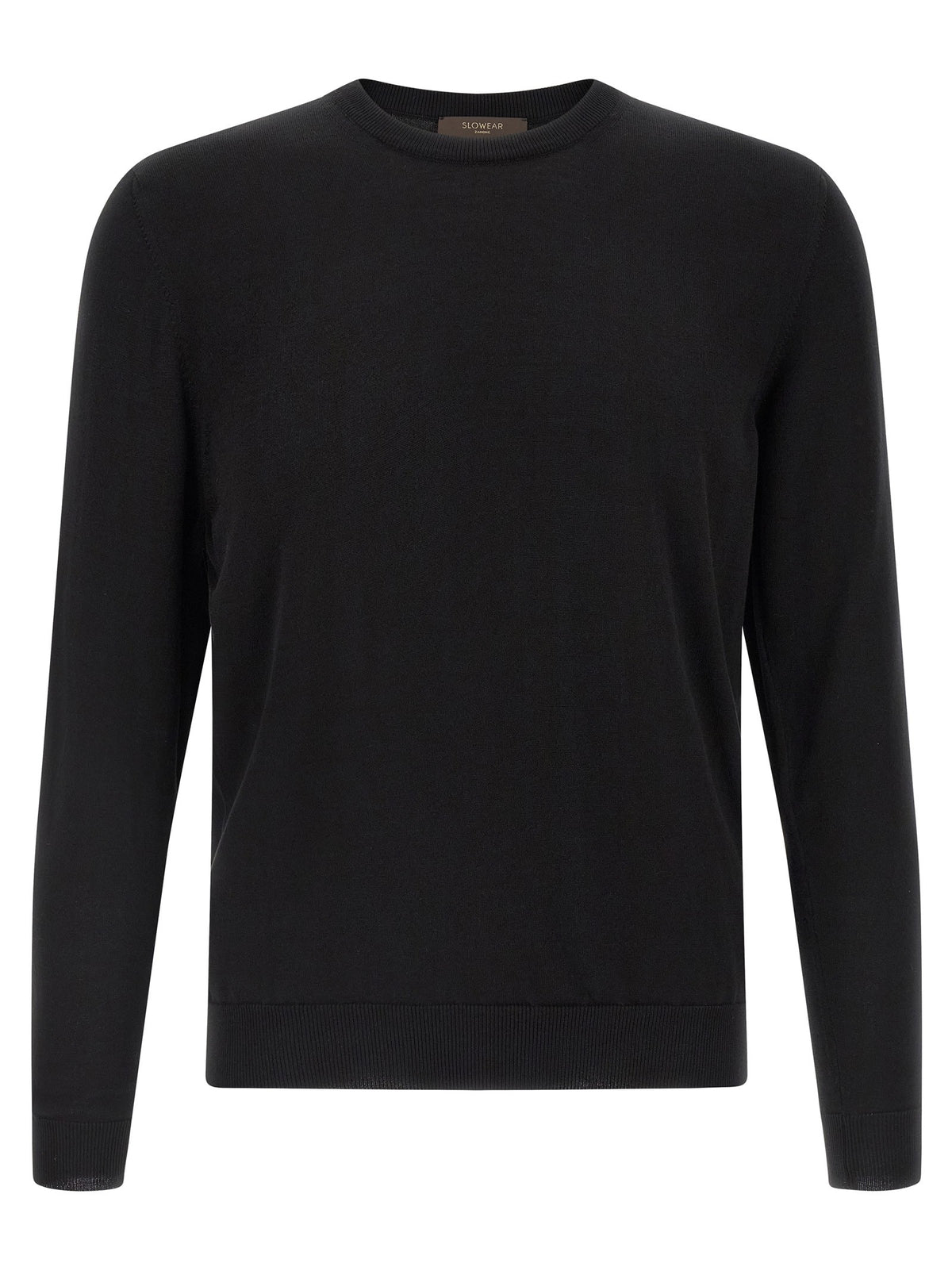 Zanone Cotton Sweater Black