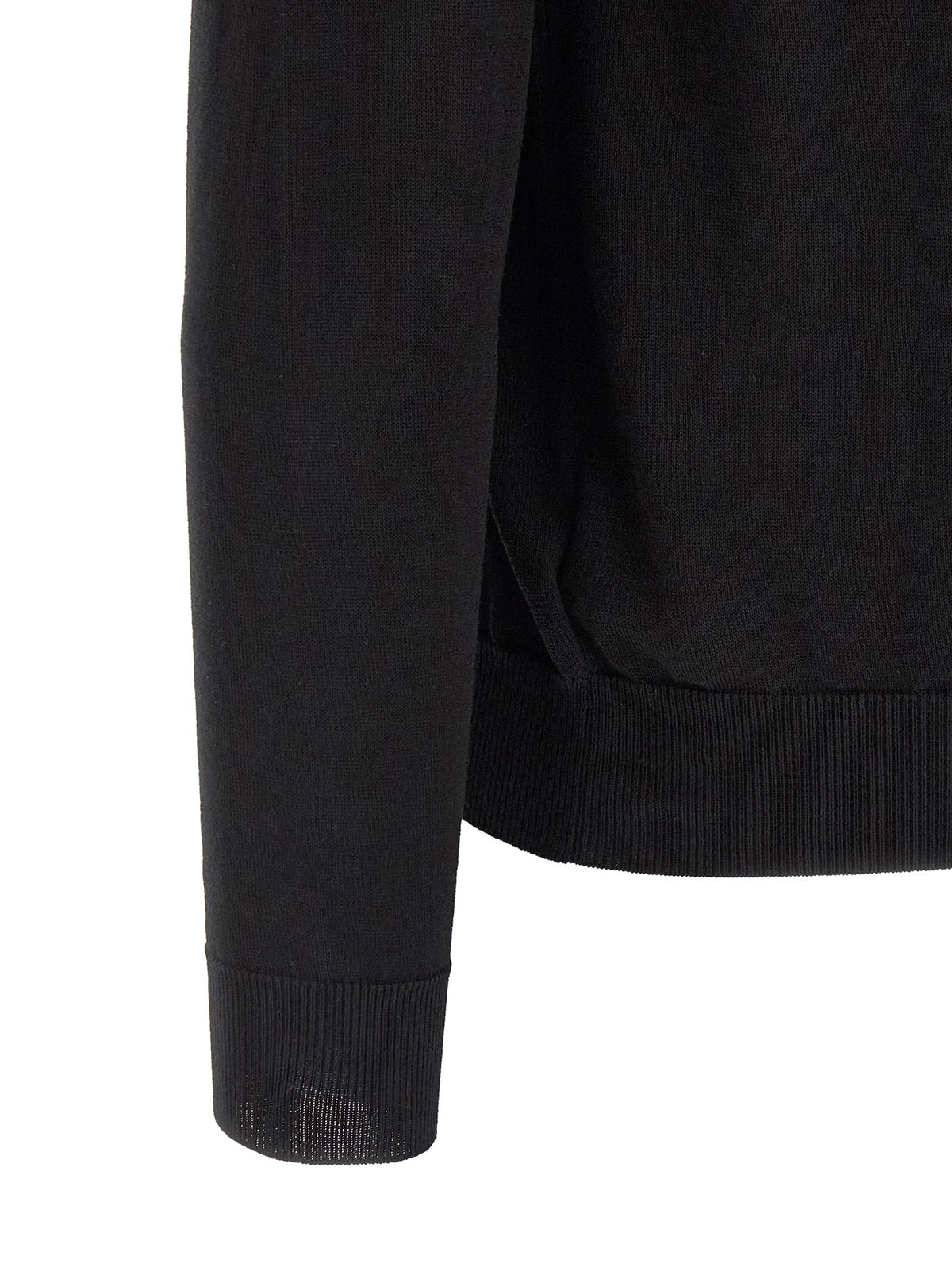 Zanone Cotton Sweater Black