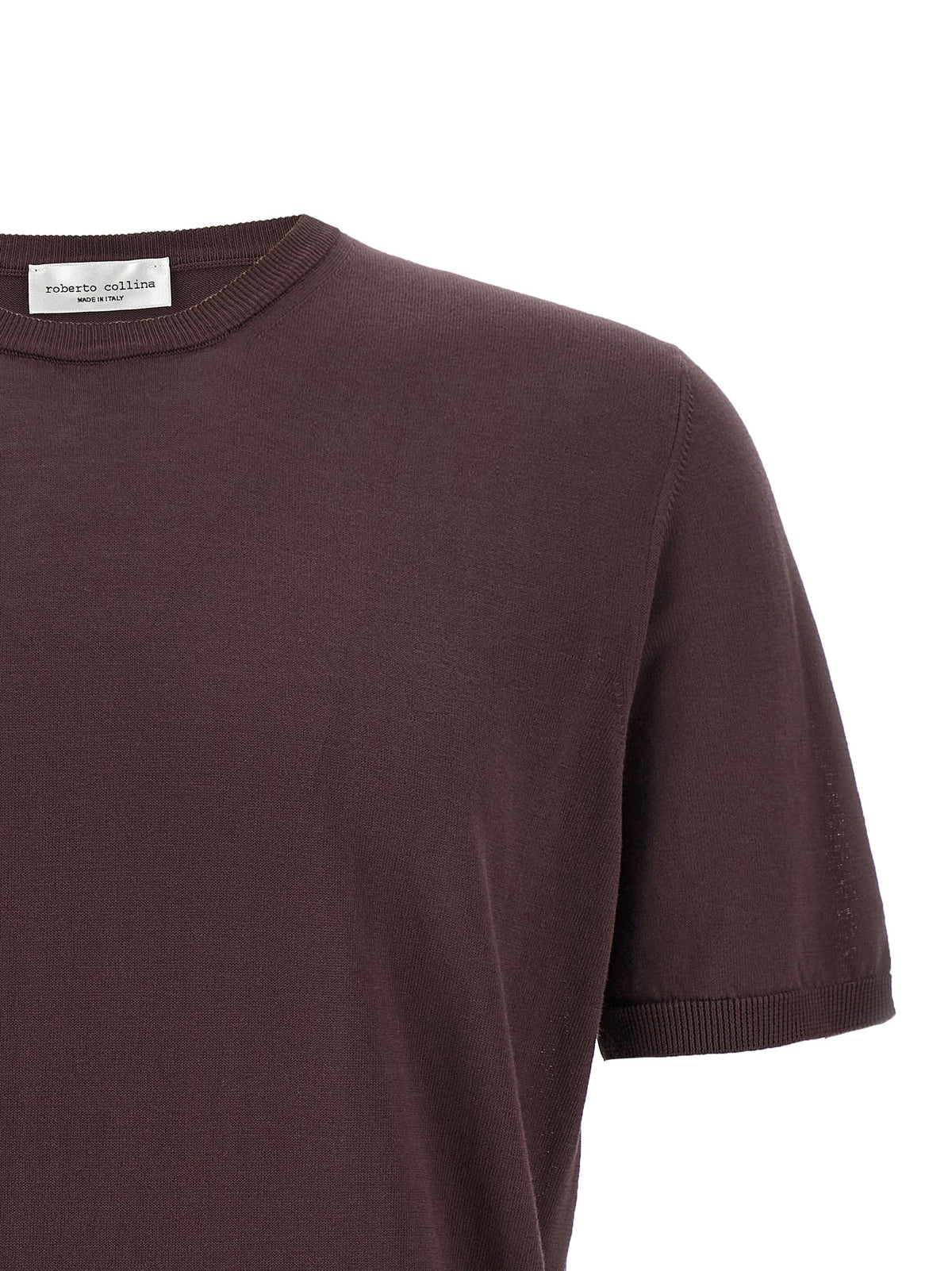 Roberto Collina Cotton Sweater Purple