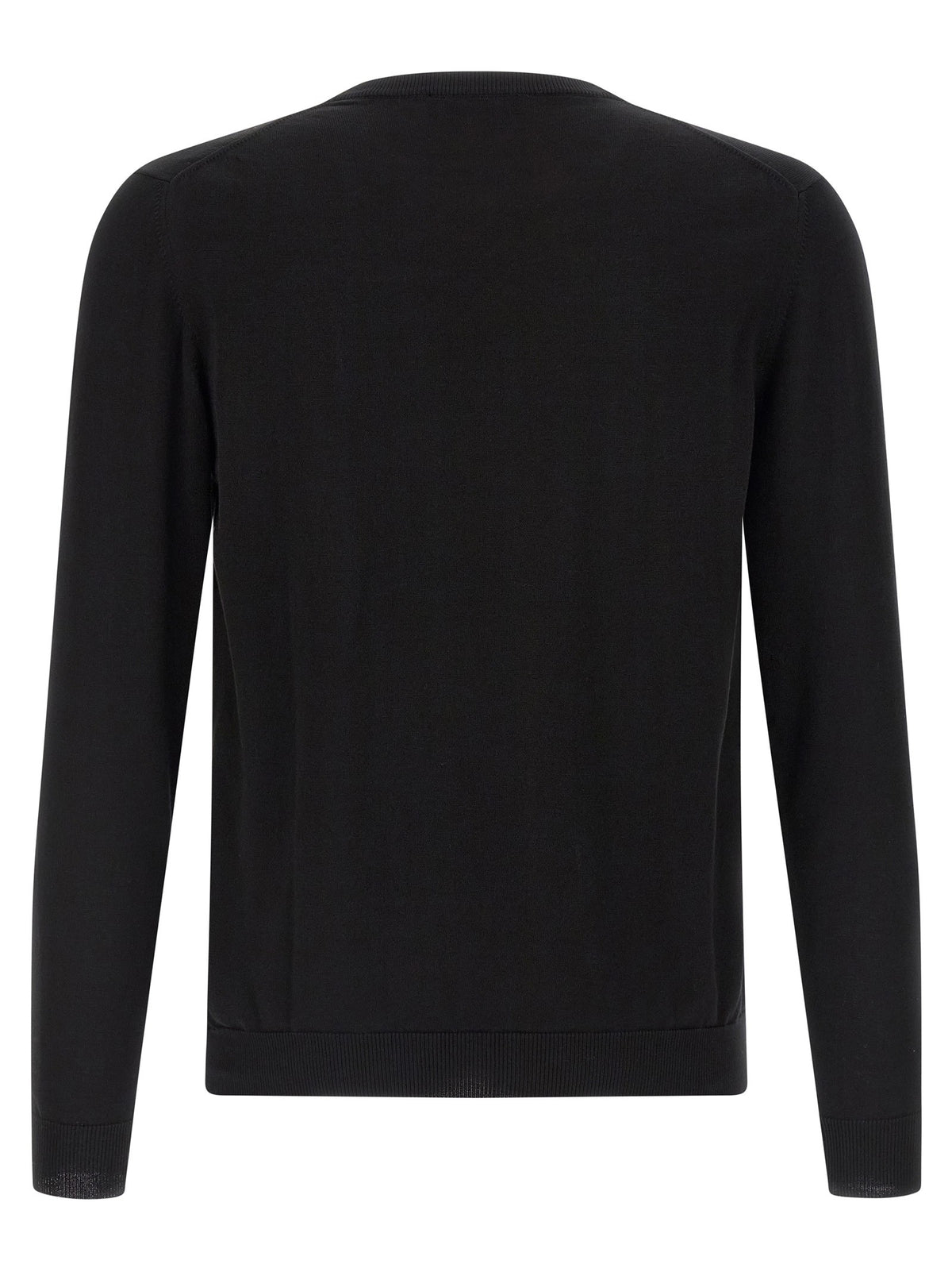 Zanone Cotton Sweater Black