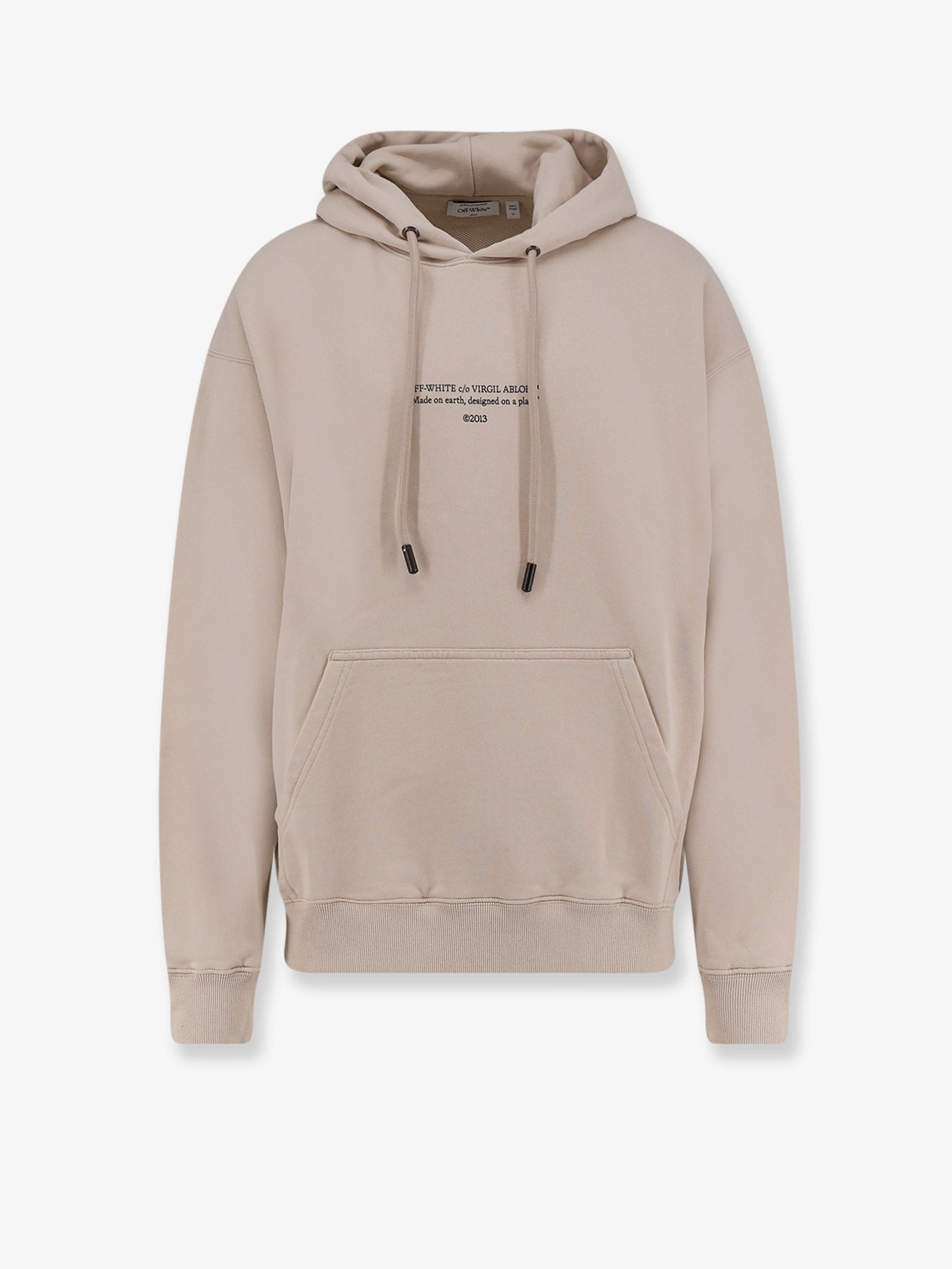Off-White Men's Cotton Sweatshirt Beige