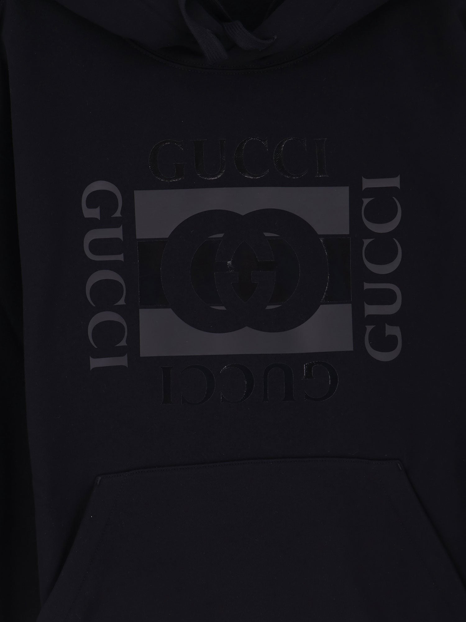 Gucci Men's Gucci Incrocio GG Hoodie Black