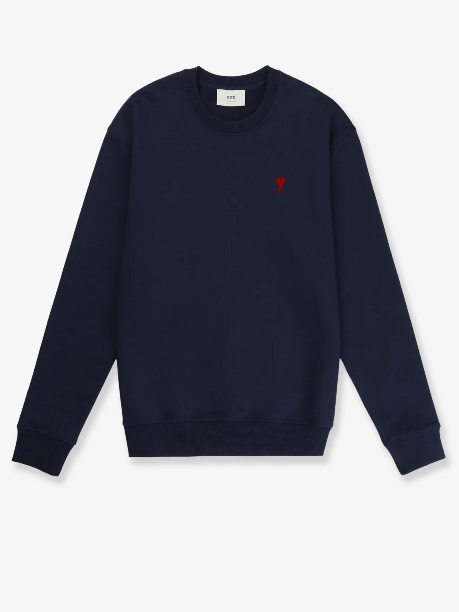 Ami Paris Men's Cotton Sweatshirt Blue