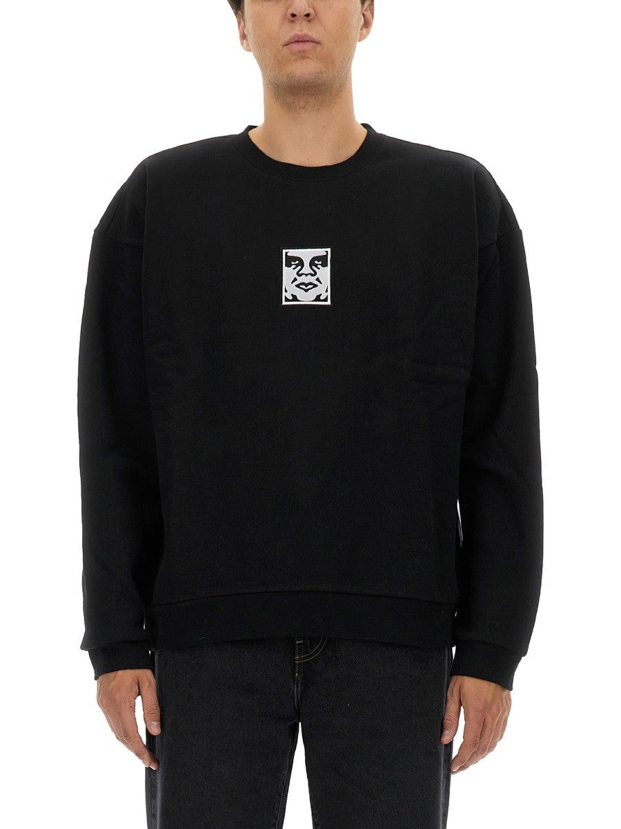 Obey Men's Cotton Sweatshirt Black