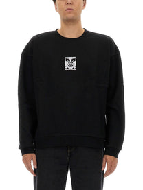 Obey Men's Cotton Sweatshirt Black