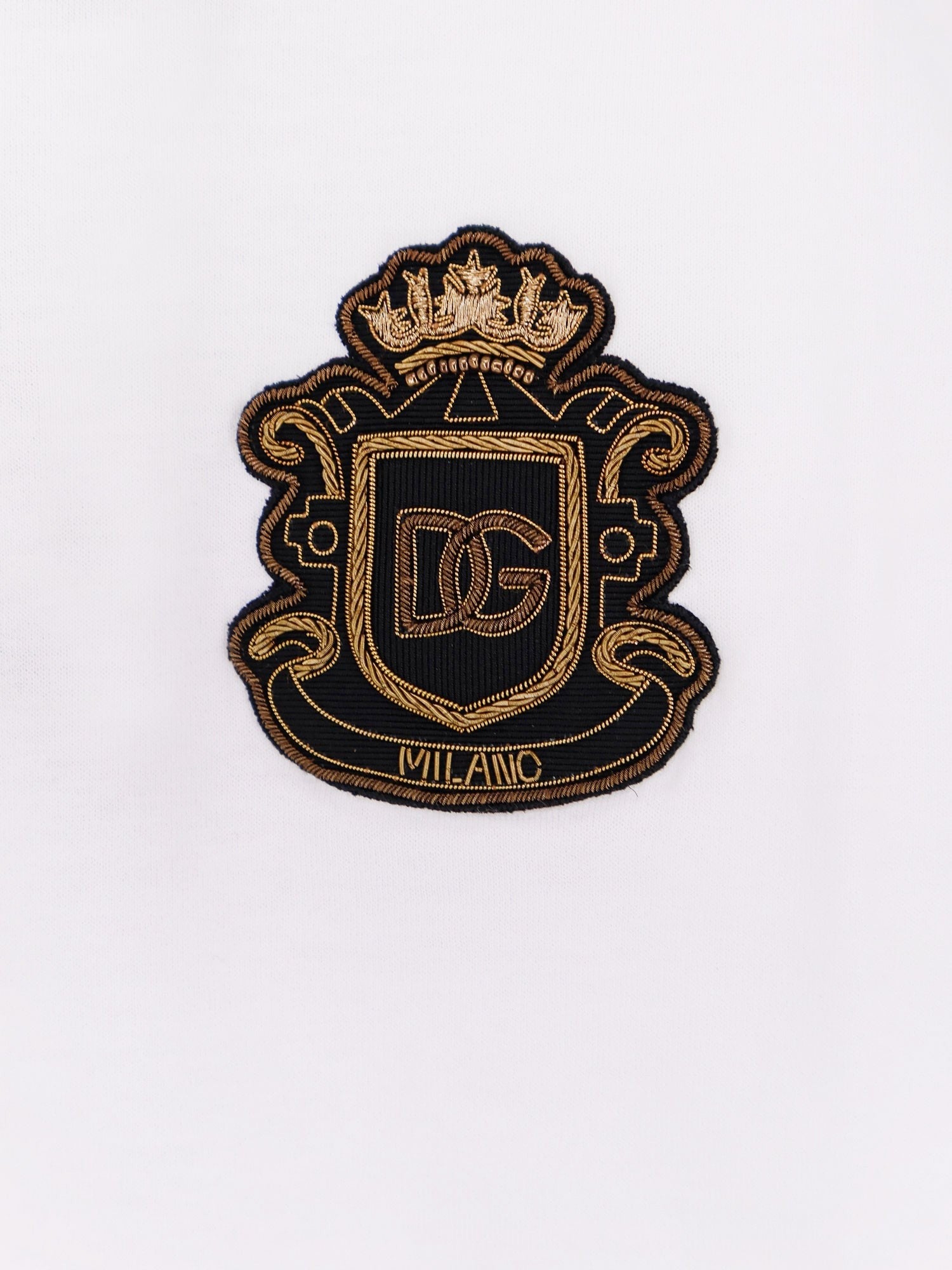 Dolce &amp; Gabbana Men's Heraldic Patch Shirt White