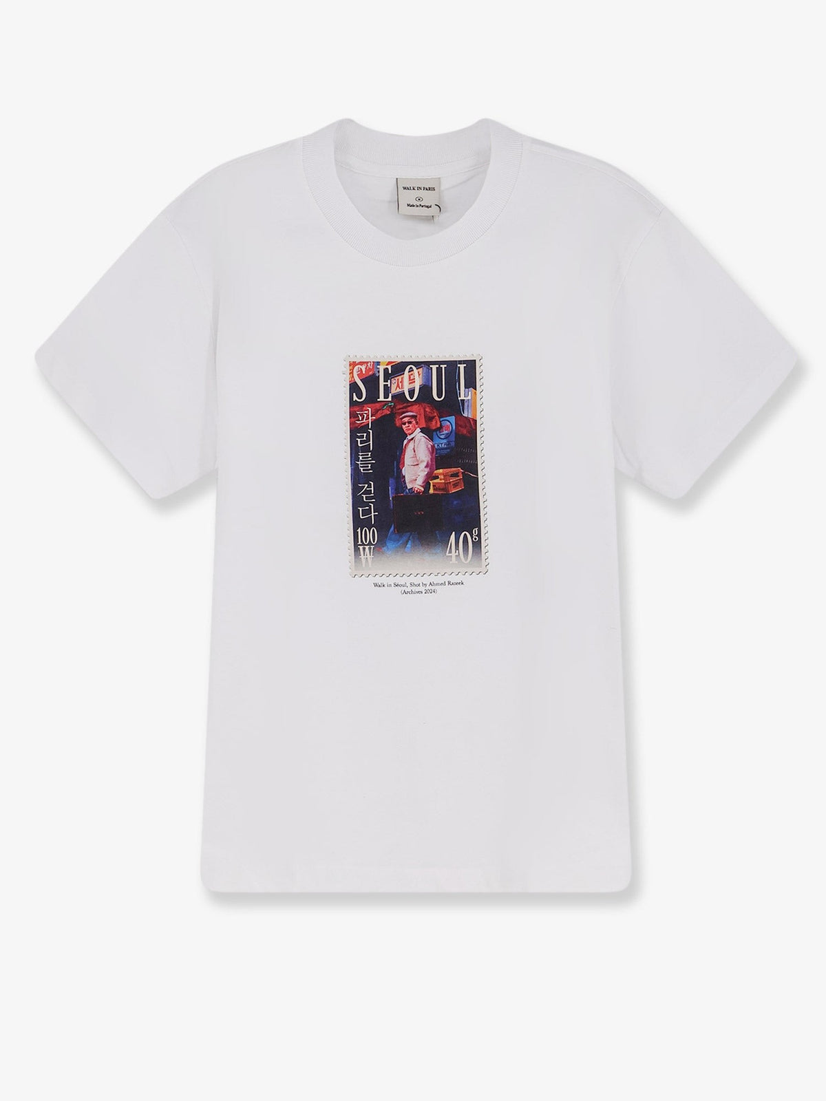 Walk In Paris Men's Cotton Shirt White