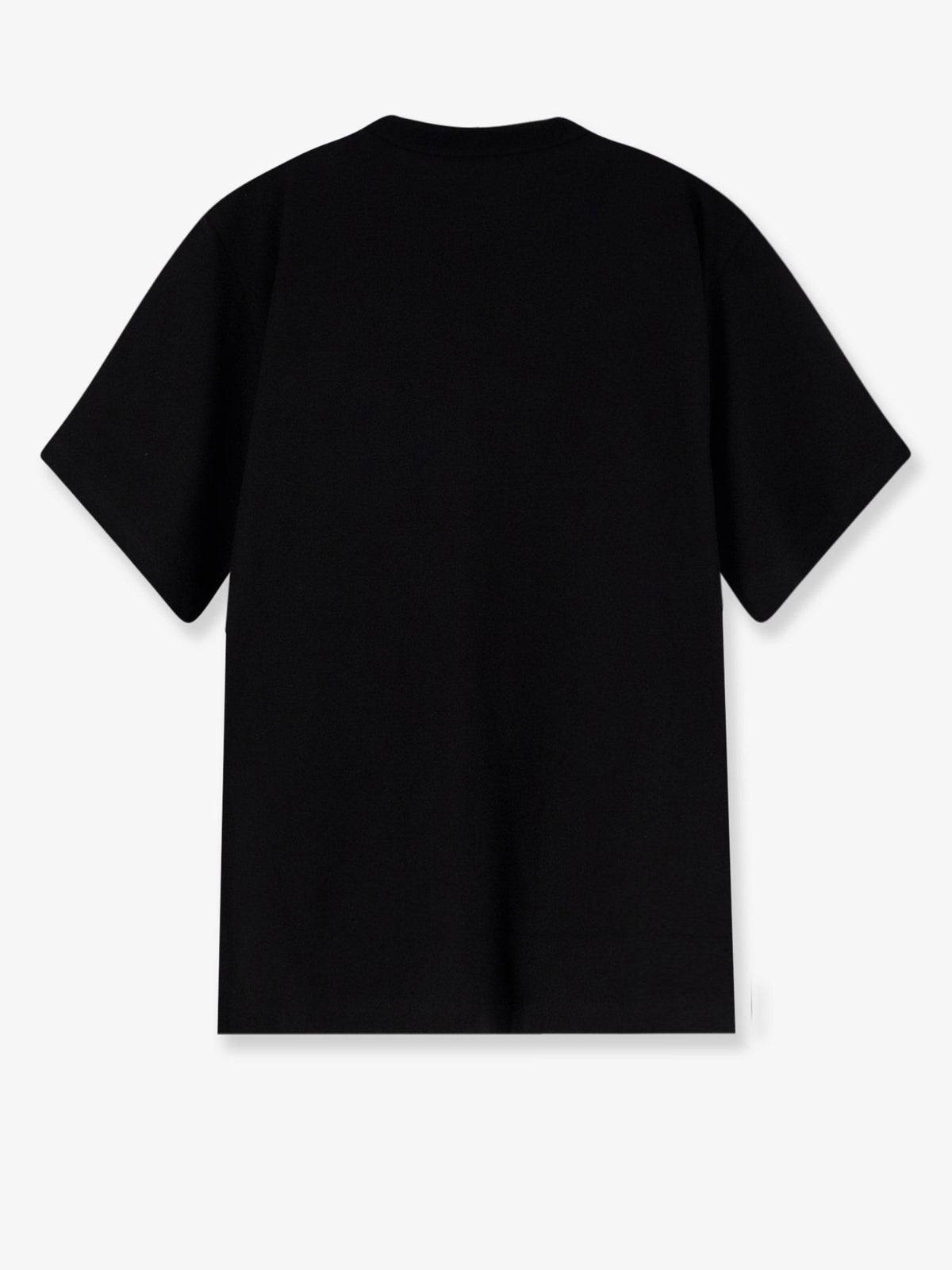 Sacai Men's Cotton Shirt Witht on the Front Black