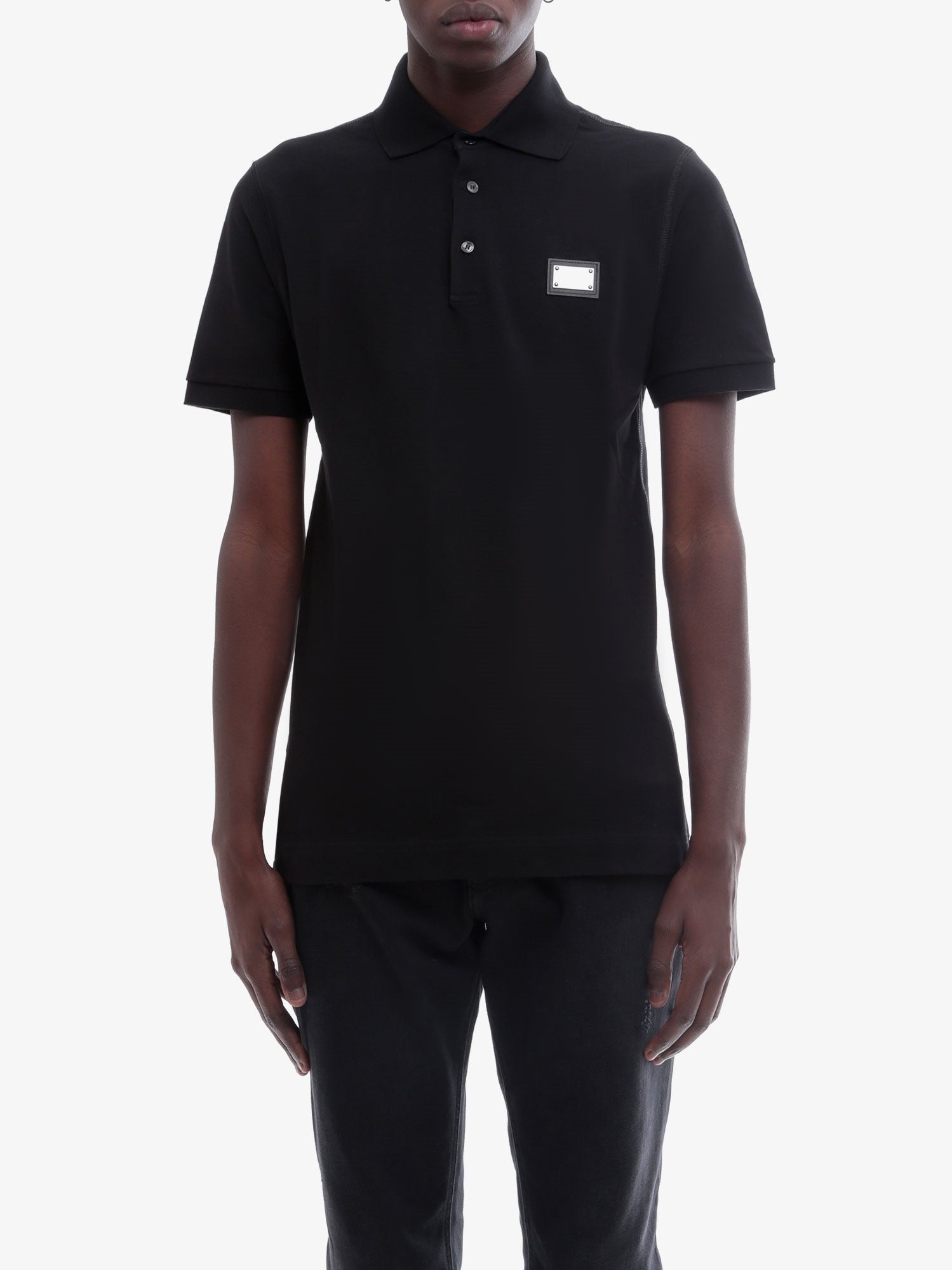 Dolce &amp; Gabbana Men's Polo DG Essential Black